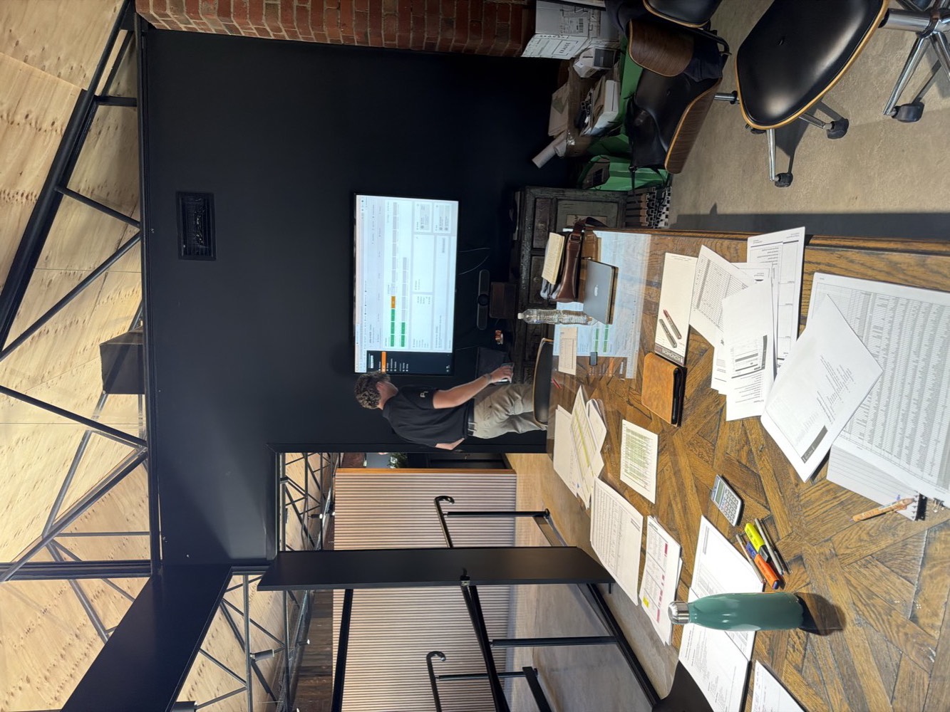 A weekly demo on the big screen
